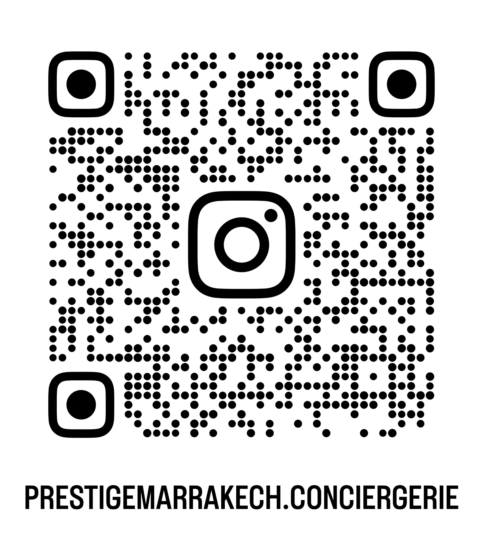 QR code Instagram Prestige Marrakech Conciergerie